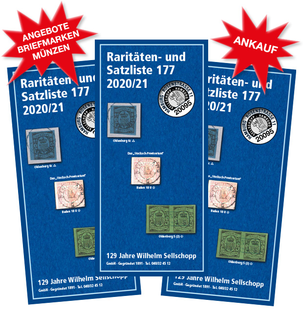 Raritäten- und Satzliste 177 - 2020/2021 Raritäten- und Satzliste 177 - 2020/2021